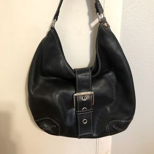 Michael Michael Kors black hobo leather bag